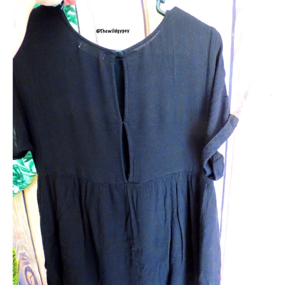 Midnight black girly shift tunic tee 🌜 - Picture 4 of 6